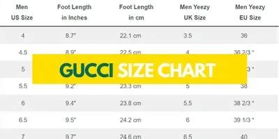 gucci ace sizing guide|Gucci size chart uk.